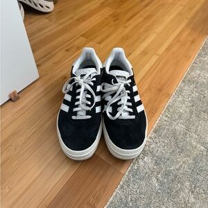 Adidas Women's Black and White Sneakers